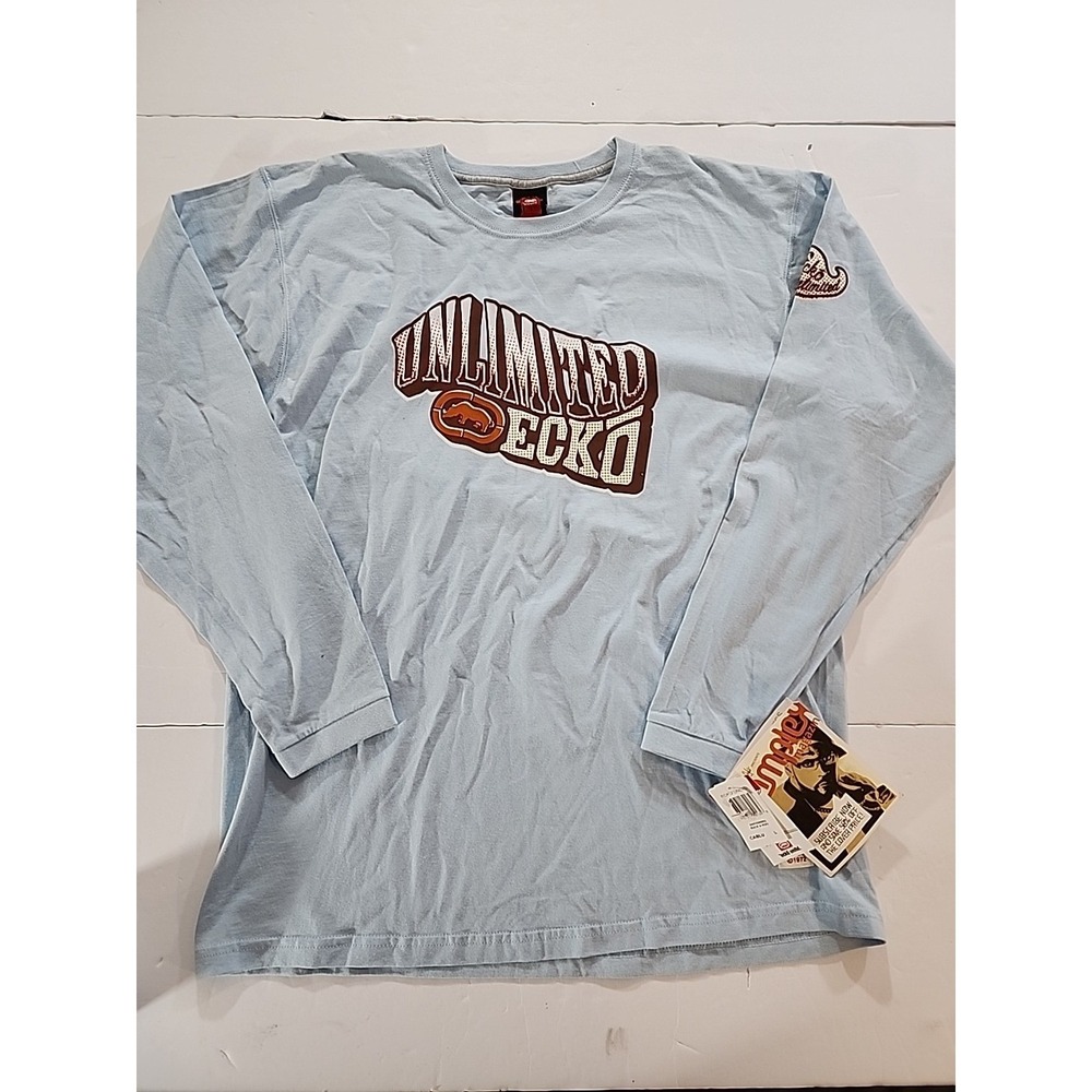 Vintage Y2K Ecko Unltd Complex Mens Original Classic T Shirt Long Sleeve XXL Nwt